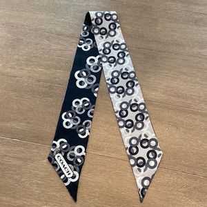 Coach Black and Gray Women's Scarf